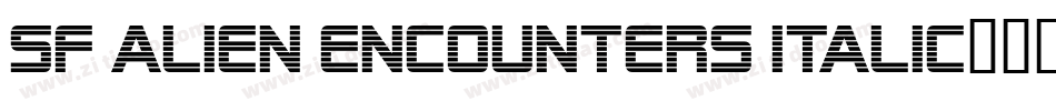 SF Alien Encounters Italic字体转换